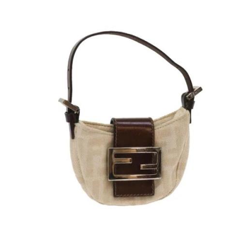 Pre-owned Canvas handbags Fendi Vintage , Beige , Dames