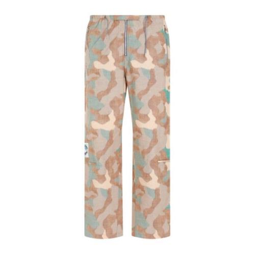 Camouflage Katoenen Broek Multicolor Acne Studios , Multicolor , Heren