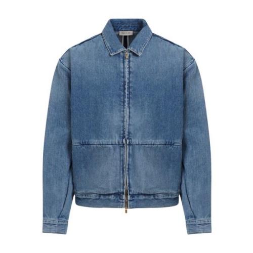 Blauwe Denim Jack Klassieke Stijl Fear Of God , Blue , Heren