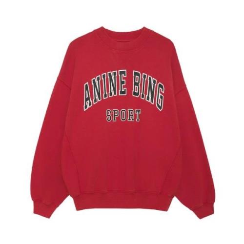 Jaci Sweatshirt Rood Anine Bing , Red , Dames