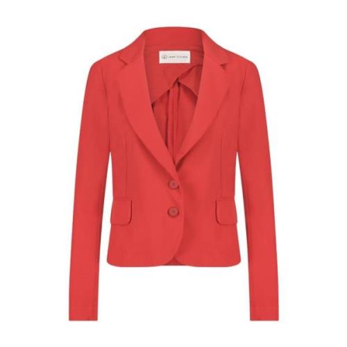 Rode Technische Jersey Atina Blazer Jane Lushka , Red , Dames