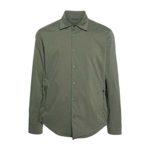 Militaire Stijl Overhemd Aspesi , Green , Heren