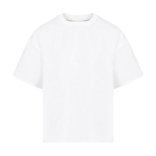 Gestreept Wit Katoenen T-shirt Bottega Veneta , White , Dames