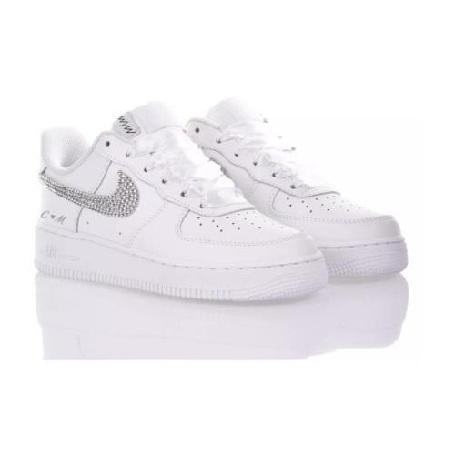 Handgemaakte Witte Sneakers Nike , White , Unisex