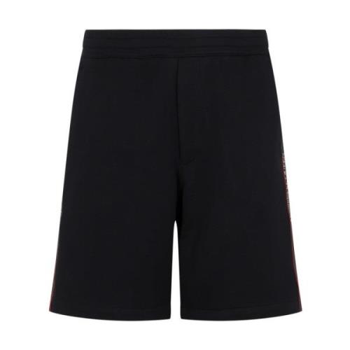 Zwarte Shorts Ss23 Herenkleding Alexander McQueen , Black , Heren