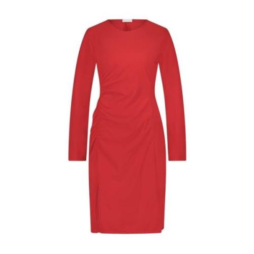 Scarlet Jurk-LS Technisch Jersey | Rood Jane Lushka , Red , Dames