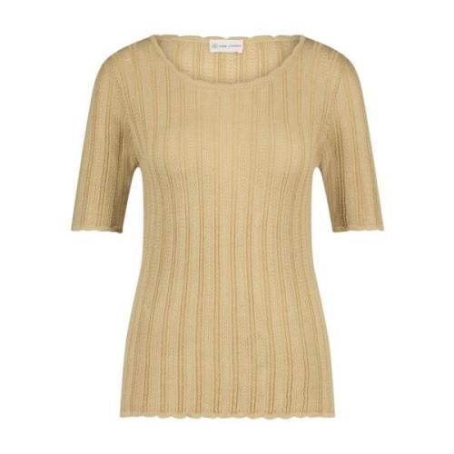 Luxe Zaza Top in Beige Jane Lushka , Beige , Dames