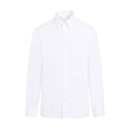 Witte Katoenen Lange Mouwen Overhemd Givenchy , White , Heren