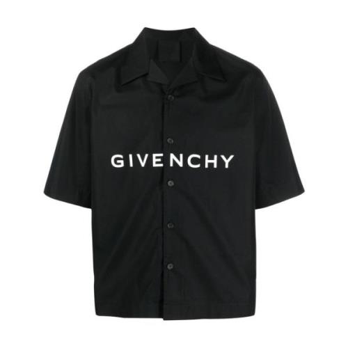 Short Sleeve Shirts Givenchy , Black , Heren