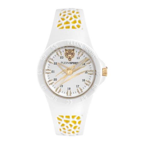 Thunderstorm Siliconen Band Horloge Plein Sport , White , Heren