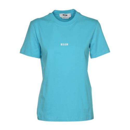 Blauwe T-shirts en Polos Msgm , Blue , Dames
