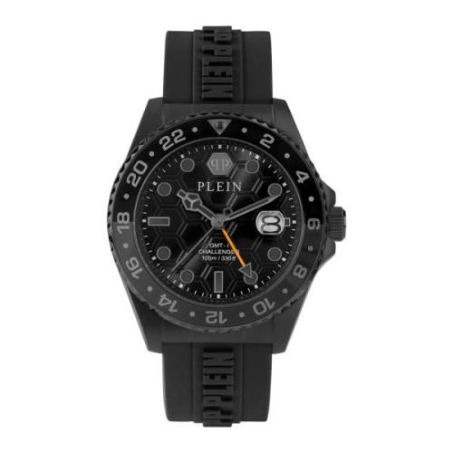 Challenger Gmt-I Herenhorloge Philipp Plein , Black , Heren