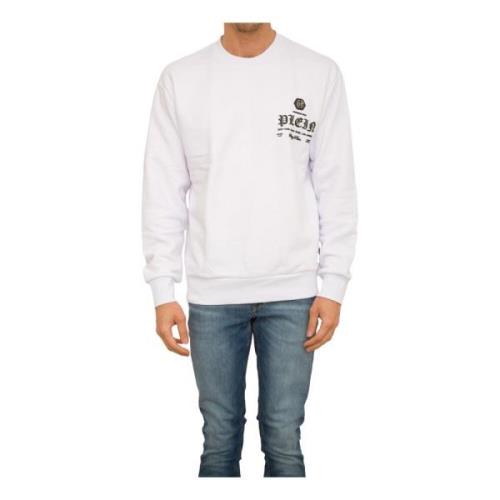 Wit Sweatshirt met Lange Mouwen Philipp Plein , White , Heren