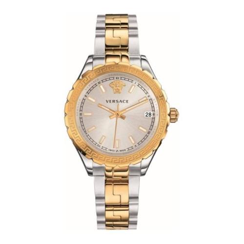 Roségoud Zilver Roestvrij Stalen Horloge Versace , Multicolor , Dames