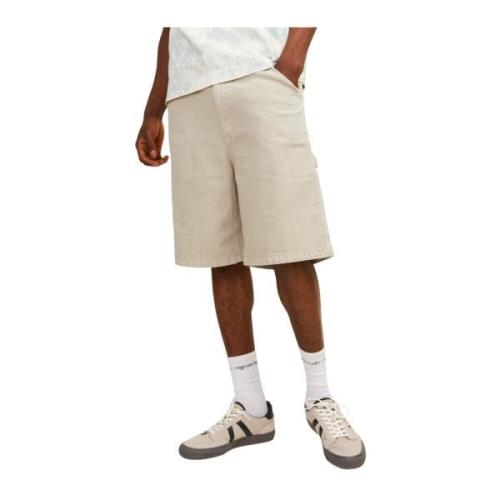 Bermuda Carpenter Shorts Mannen Jack & Jones , Beige , Heren