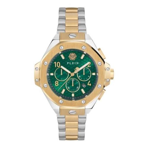 Royal Chrono Horloge Groene Wijzerplaat Philipp Plein , Multicolor , H...