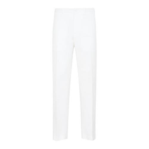 Witte Slim Fit Enkelpants Dior , White , Heren