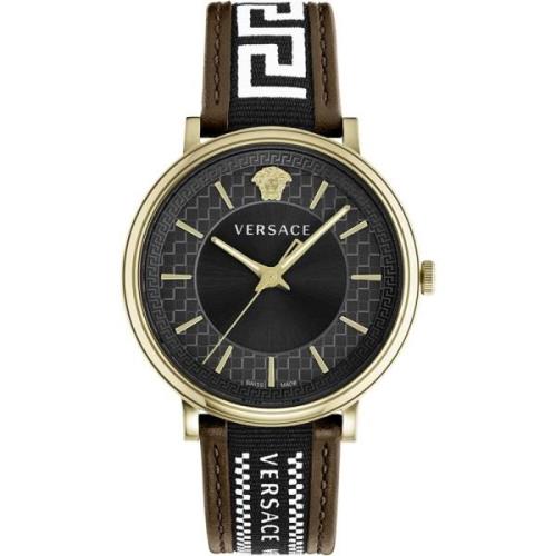 V-Circle Greca Edition Horloge Versace , Yellow , Heren