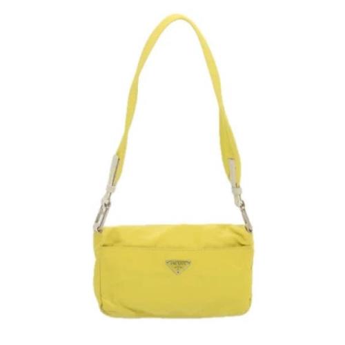 Pre-owned Fabric prada-bags Prada Vintage , Yellow , Dames