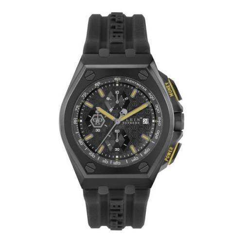 Extreme Chronograaf Horloge voor Heren Philipp Plein , Black , Heren