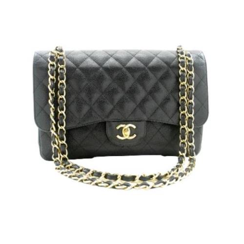 Pre-owned Leather shoulder-bags Chanel Vintage , Black , Dames