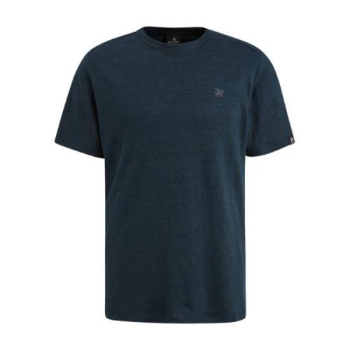 Linnen Jersey Ronde Hals T-shirt Vanguard , Blue , Heren