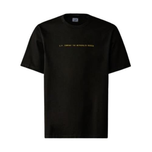 Grafisch Badge T-shirt - Metropolis Serie C.p. Company , Black , Heren