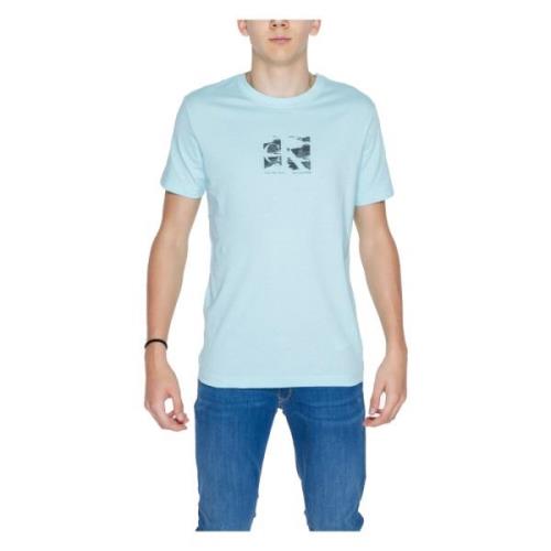 Lente/Zomer Heren T-Shirt Calvin Klein Jeans , Blue , Heren