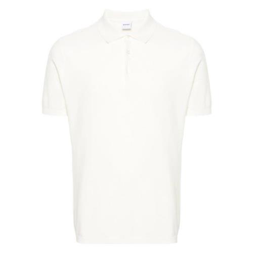 Witte Polo Shirt Klassieke Kraag Aspesi , White , Heren