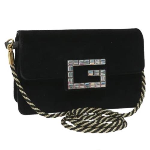 Pre-owned Velvet gucci-bags Gucci Vintage , Black , Dames