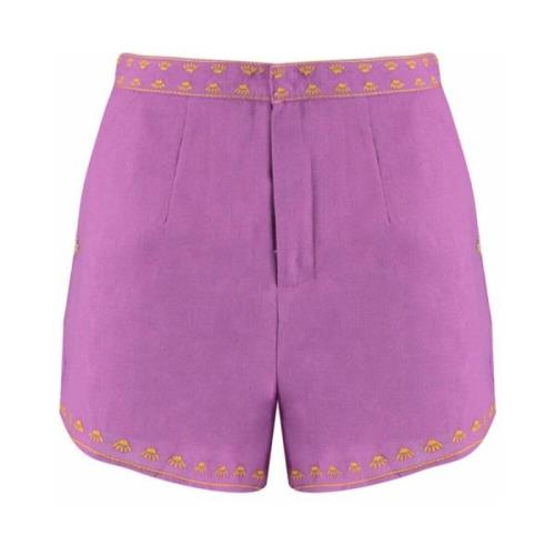 Lois Bermuda Shorts Harper & Yve , Purple , Dames
