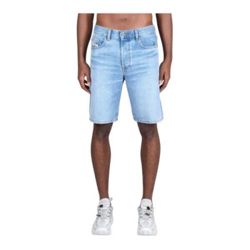 Katoenen Shorts voor Mannen Diesel , Blue , Heren