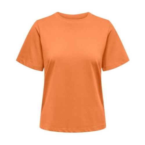 Pisa Korte Mouwen T-shirt Jacqueline de Yong , Orange , Dames