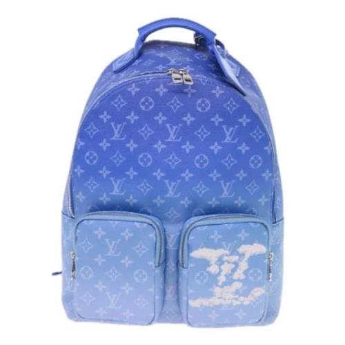 Pre-owned Canvas backpacks Louis Vuitton Vintage , Blue , Dames