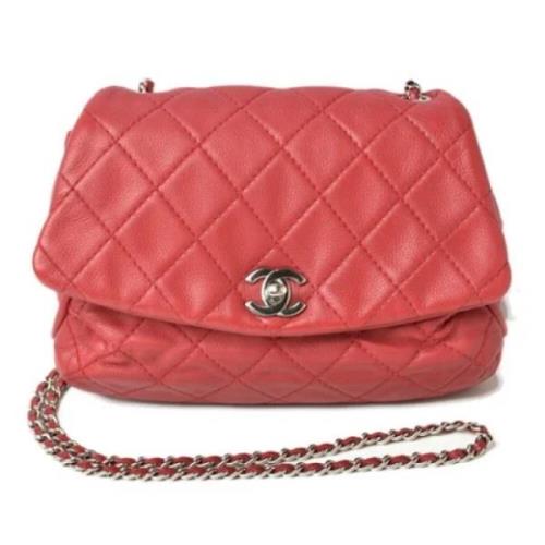 Pre-owned Leather chanel-bags Chanel Vintage , Red , Dames