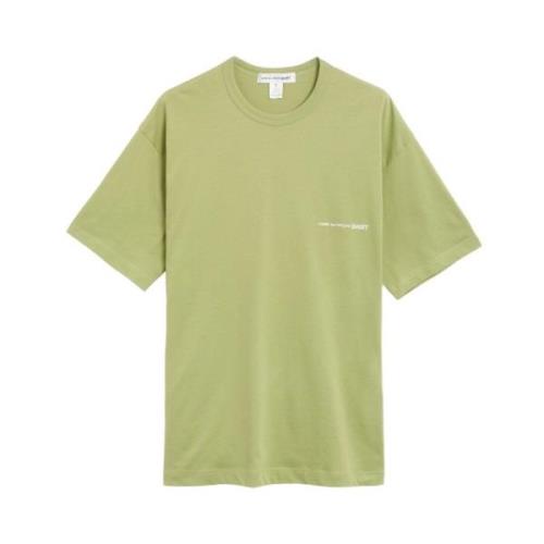 Logo Tee Shirt Knit Oversize Fit Comme des Garçons , Green , Heren