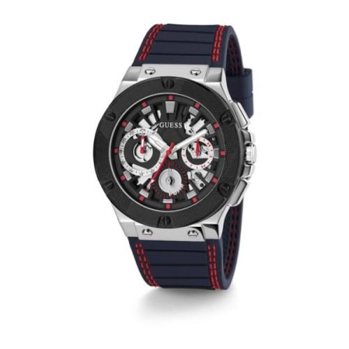 Circuit Herenhorloge Blauw/Rood Guess , Multicolor , Heren