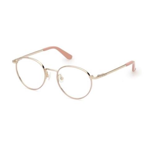 Ronde Metalen Bril Guess , Pink , Dames