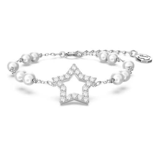 Stella Kristalparel Armband Zilver Swarovski , Gray , Dames