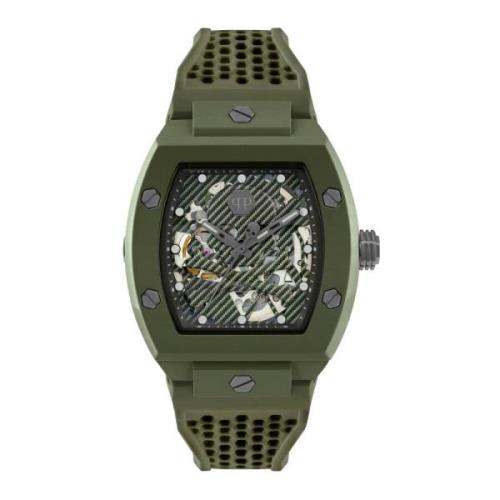 Automatisch Herenhorloge The $keleton Ecoceramic Philipp Plein , Green...