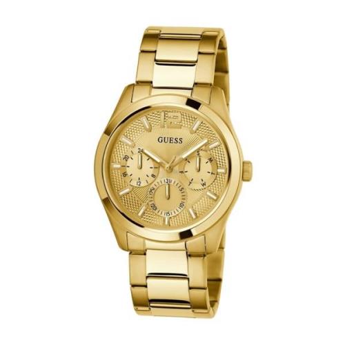 Atlas Gouden Chronograaf Horloge Guess , Yellow , Heren