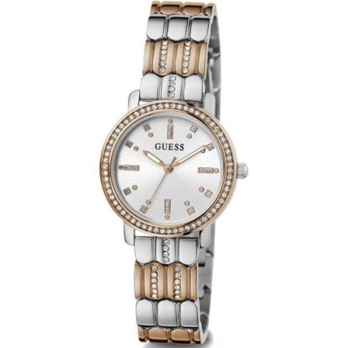 Hayley Roségoud Zilver Armbandhorloge Guess , Multicolor , Dames