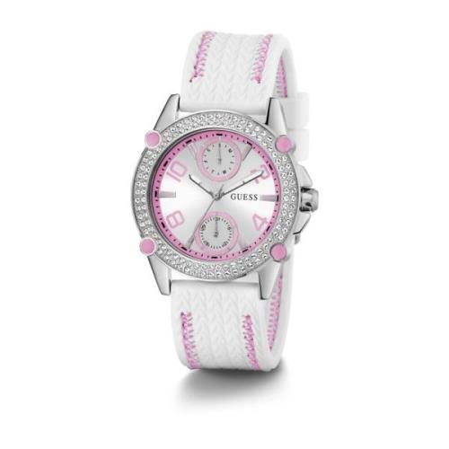 Sporty Spice Leren Horloge Guess , Multicolor , Dames