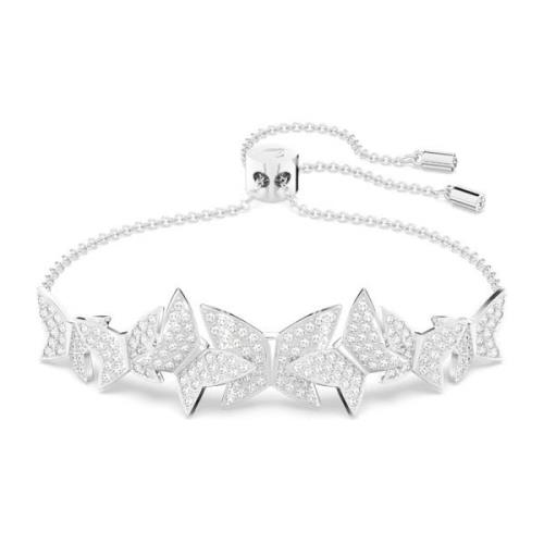 Vlinder Armband Lilia Wit Swarovski , Gray , Dames