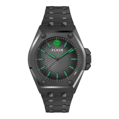 Extreme Gent Zwart Roestvrij Stalen Horloge Philipp Plein , Black , He...