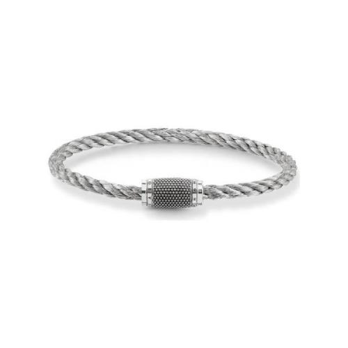 Gevlochten Armband met Magneetsluiting Thomas Sabo , Gray , Heren