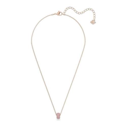 Steen Hanger Ketting in Roségoud Swarovski , Pink , Dames