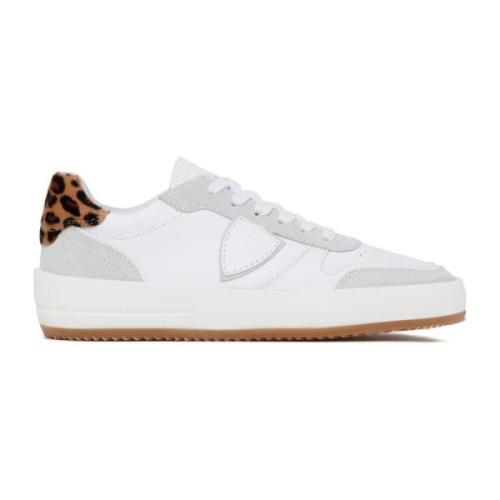 Witte Animalier Sneakers Philippe Model , Multicolor , Dames