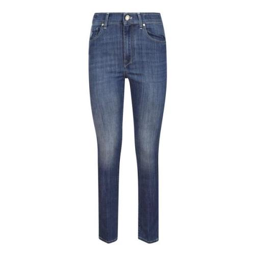 Hoge Taille Slim Fit Jeans Hand Picked , Blue , Dames
