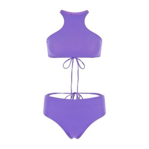 Stretch Lila Bikini The Attico , Purple , Dames